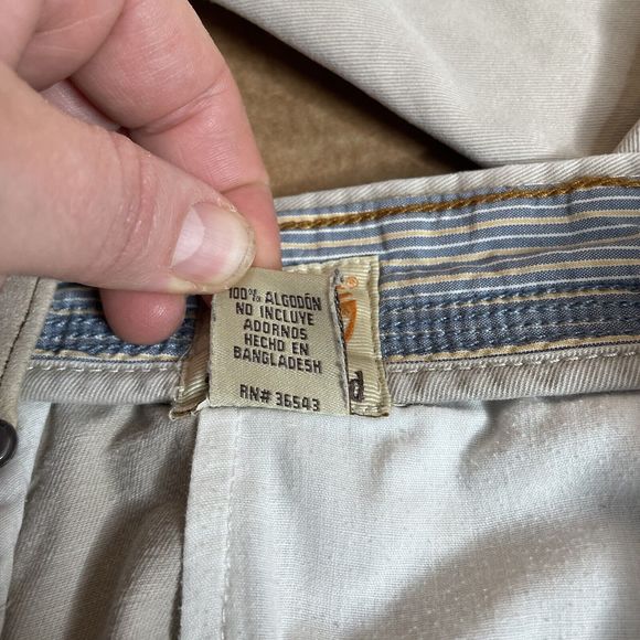 Timberland Khaki Pants 36x30, Beige, Button Pockets - Picture 4 of 11